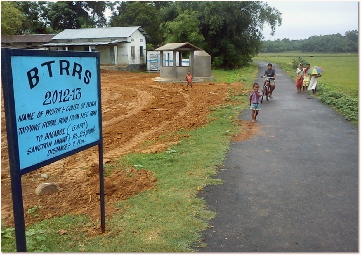 Black Topping of Rural Roads Scheme in various Districts of Meghalaya.