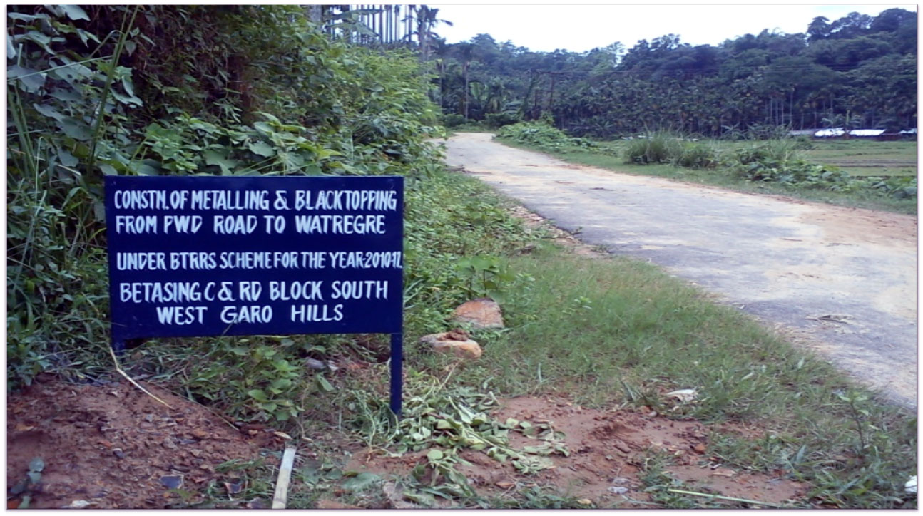Implementation of Black Topping of Rural Roads Scheme in various Districts of Meghalaya-02